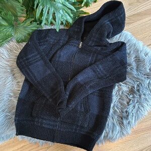 Barefoot Dreams CozyChic Men's Plaid Zip Up Hoodie